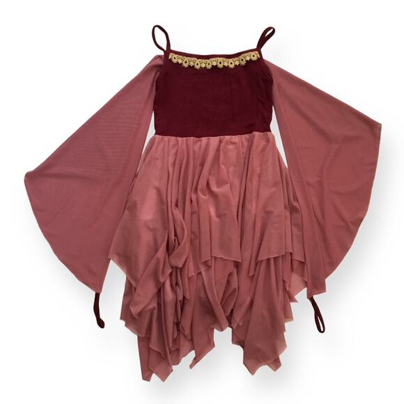 Placard Originals Burgundy & Mauve Tulle Dress - Picture 1 of 10